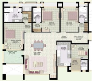 Jaypee Greens 3BHK Type A