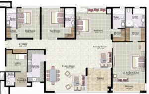 Jaypee Kalypso court3550 sqft