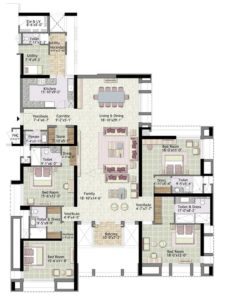 Jaypee Imperial court Floor plan