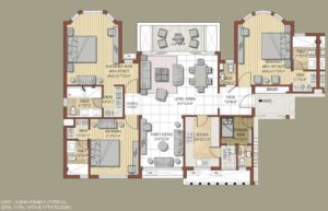 Jaypee Knight Court Floor Plan
