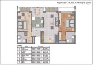 Pavilion Court 2Bhk 1350 Sqft