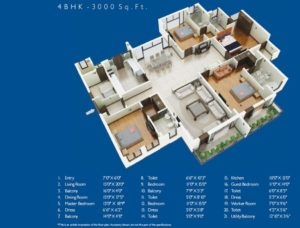 The Castille 4bhk 3000sq.ft