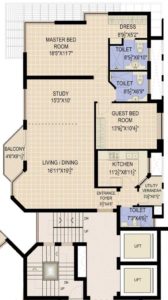 Star court 1770 Sqft 2Bhk