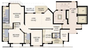 Star court 3Bhk 2190 Sq.ft